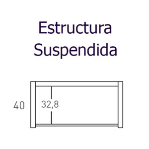 Estructura Suspendida (Para Lavabo Sobre-encimera)